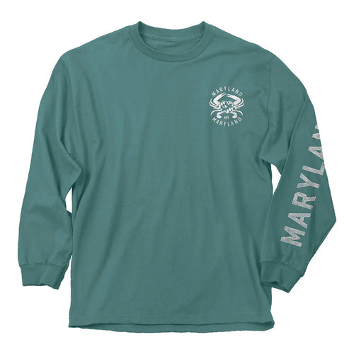MD Flag Crab Long Sleeve T-Shirt