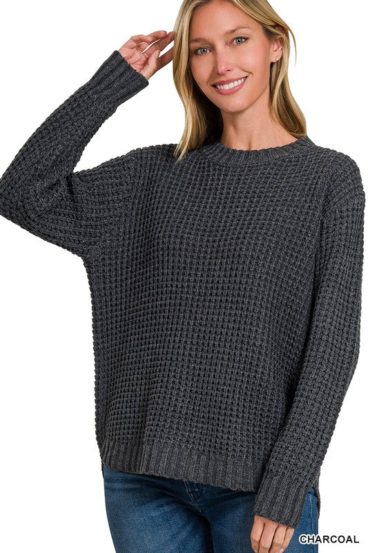 Amelia Waffle Knit Sweater