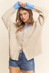 Rita Sky Button Cardigan