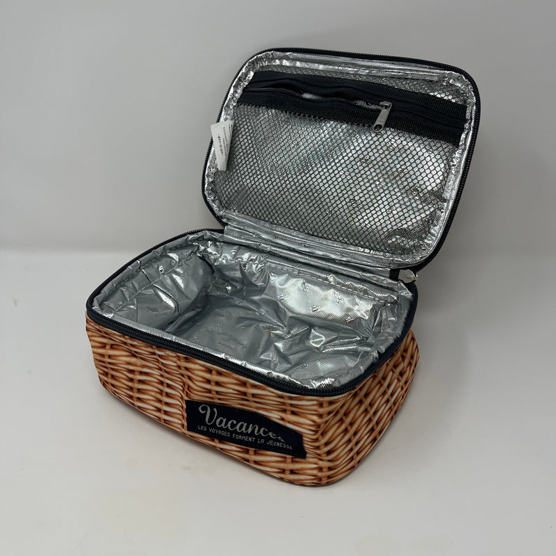 Wicker Print Cooler Bag
