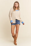 Rita Sky Button Cardigan