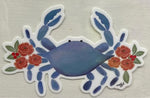 Watercolor Crab Sticker