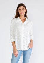 Lilith Floral Embroidered Button Down
