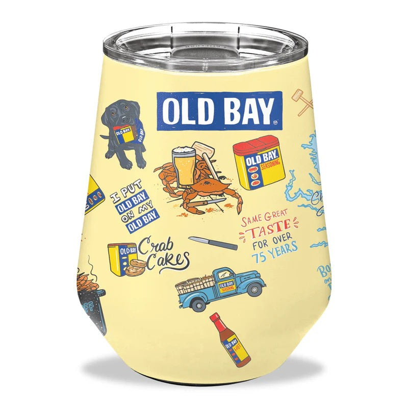 Old Bay Fan Club Stemless Wine Tumbler